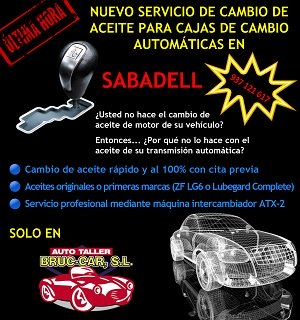 Promo Cambio aceite de cambios autom&aacute;ticos